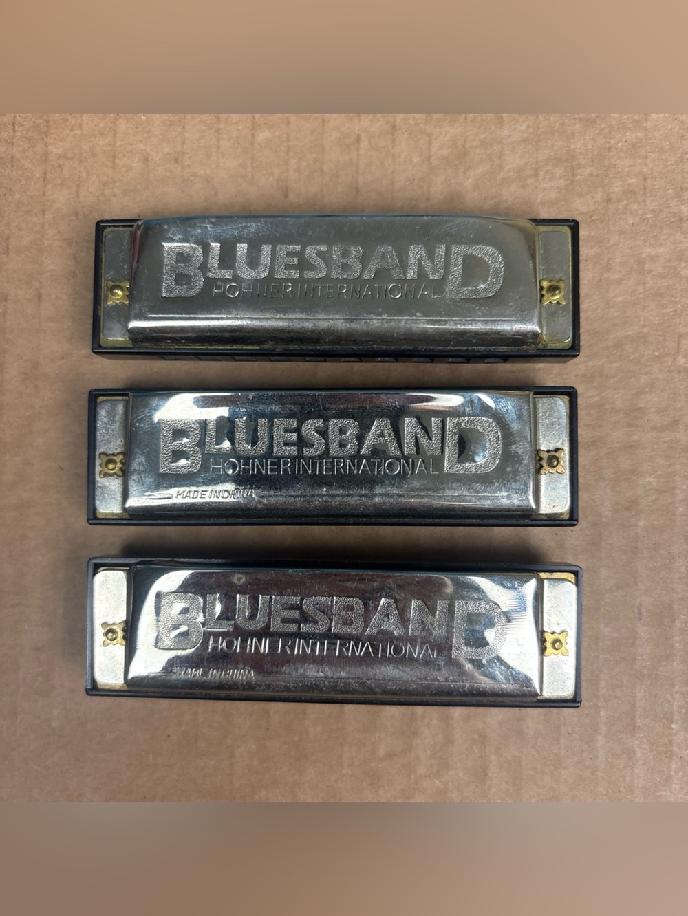 Hohner International Blues Band Harmonicas Lot of 3 Key of C Musical Instrument